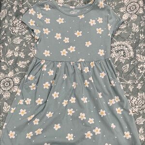 Wonder Nation Blue Floral Kids Dress